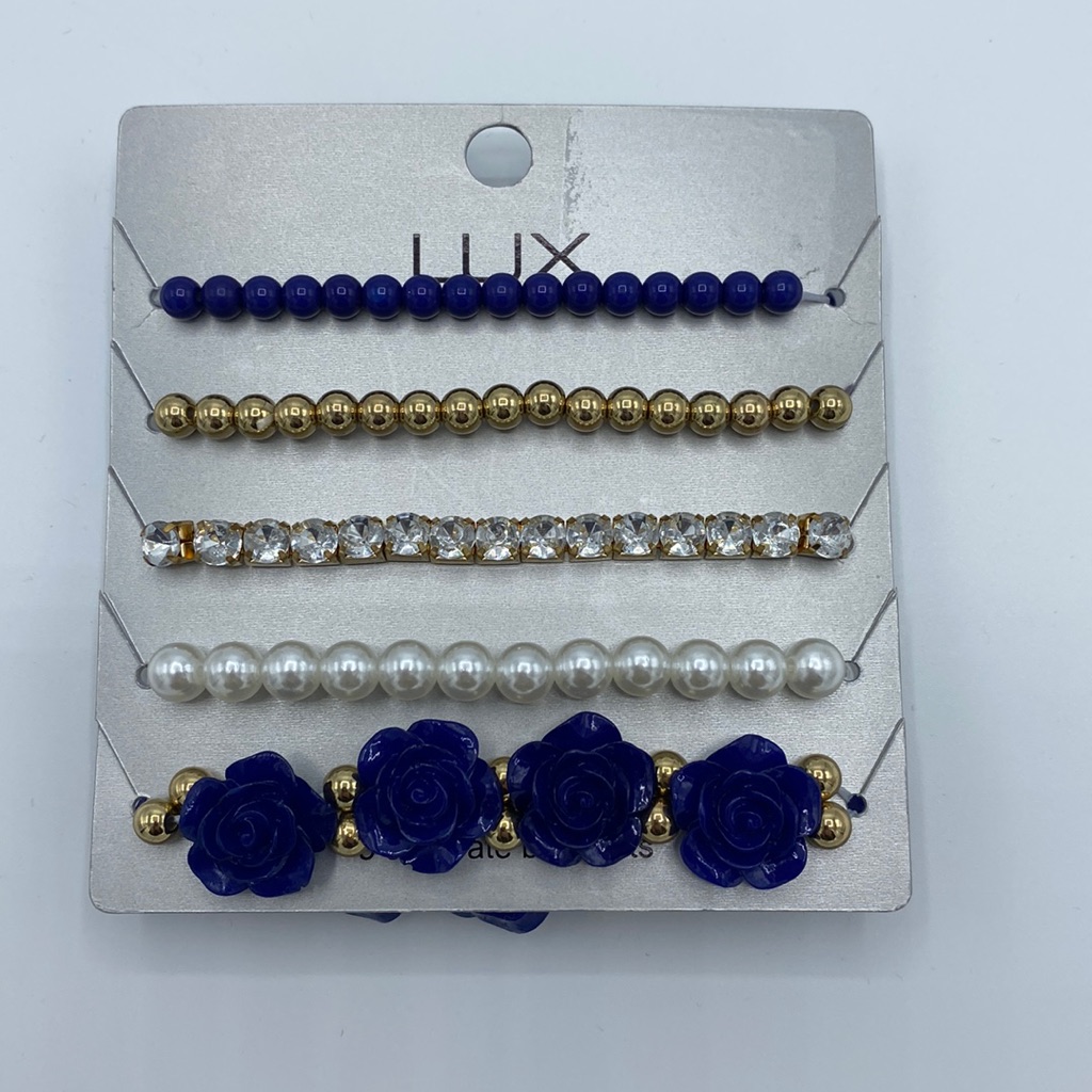 Luxe Costume Jewelry 5 Bracelet Set